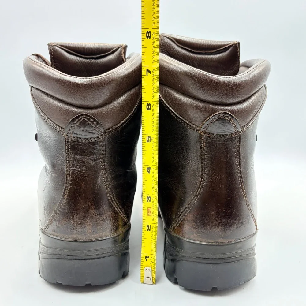Vintage Cabelas Gore-Tex Leather Hiking Boots Brown Vibram Mens 9.5 Womens‎ 11